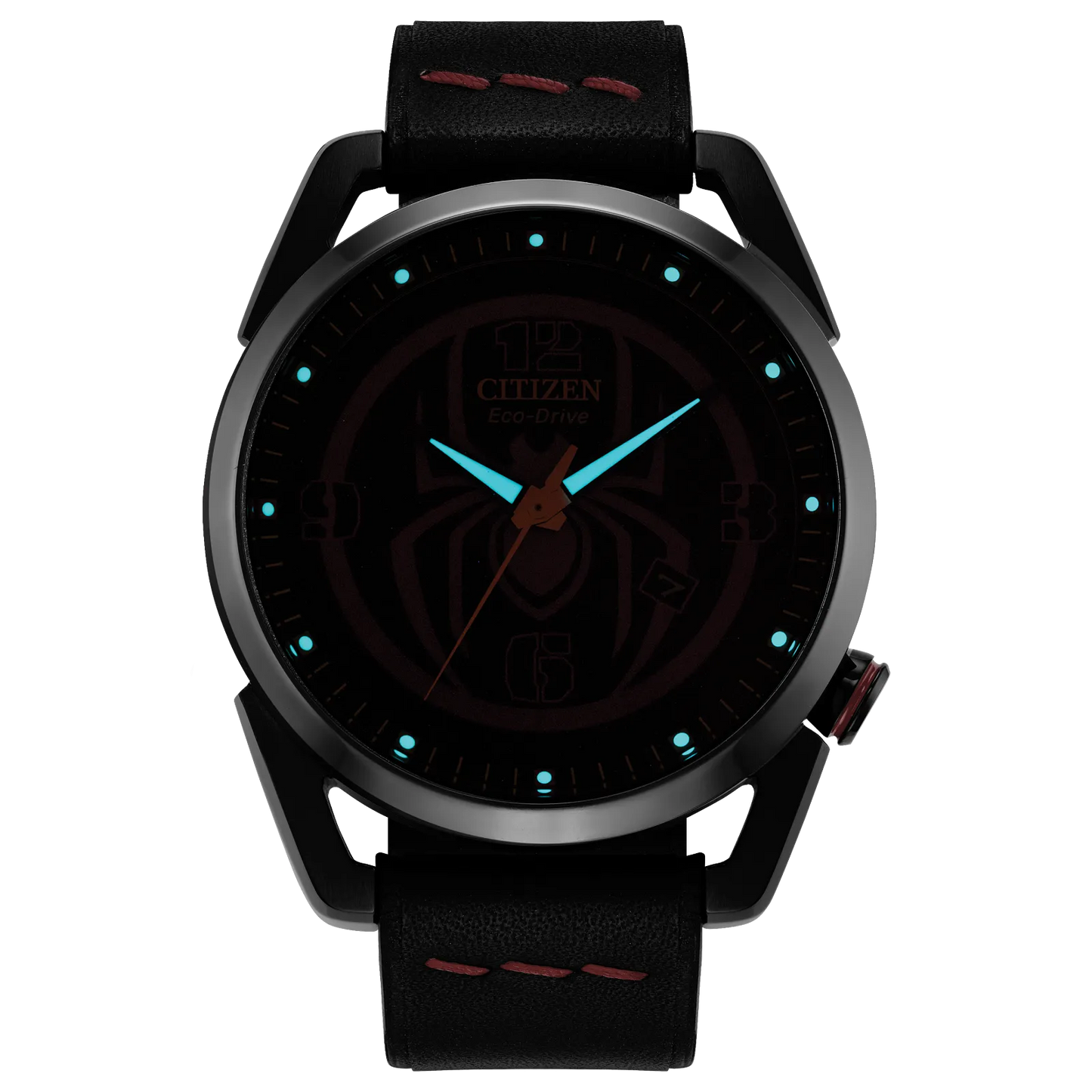 Citizen Spider-Man Miles Morales Marvel Edition de caballero pulsera de piel Eco-drive – AW1685-00W