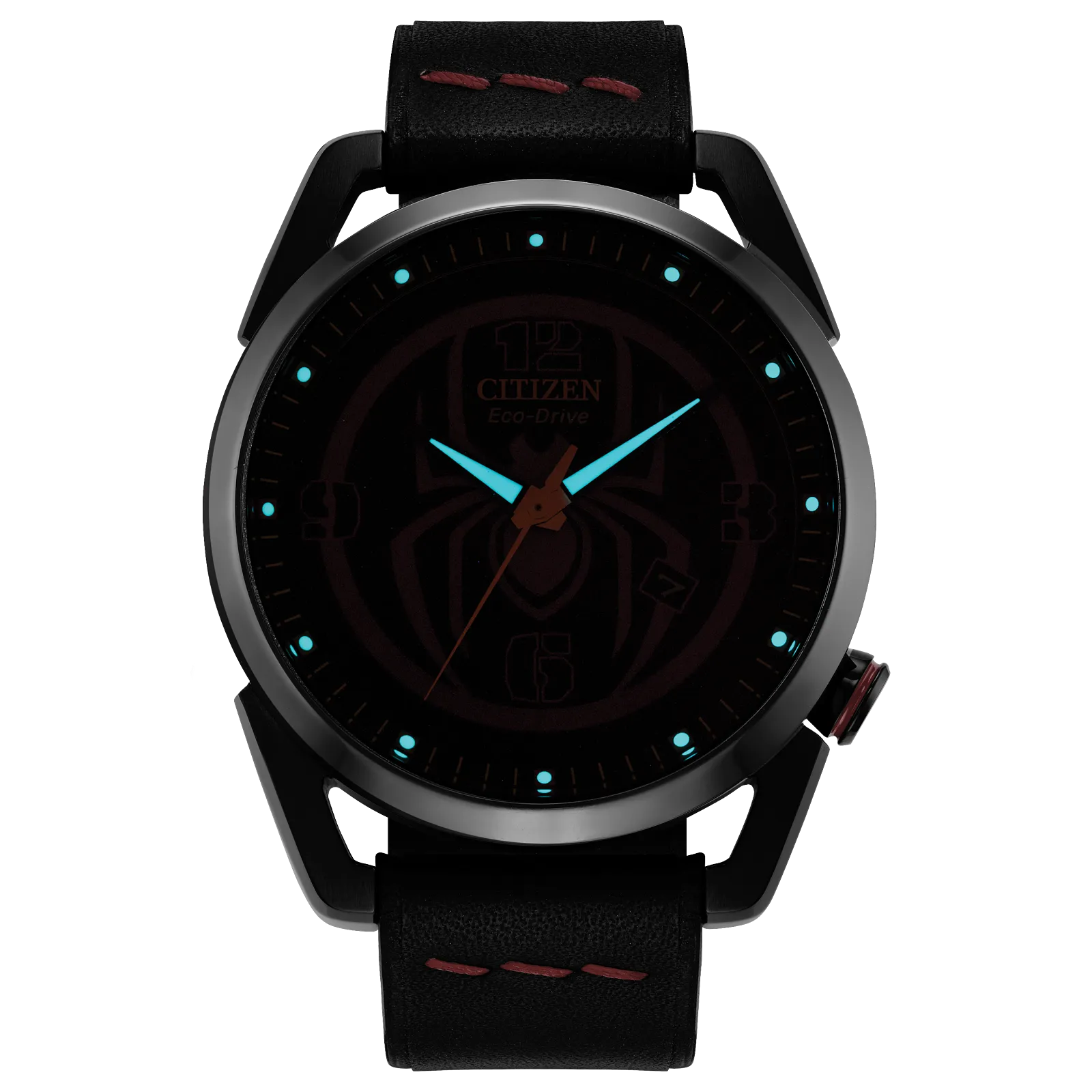 Citizen Spider-Man Miles Morales Marvel Edition de caballero pulsera de piel Eco-drive – AW1685-00W