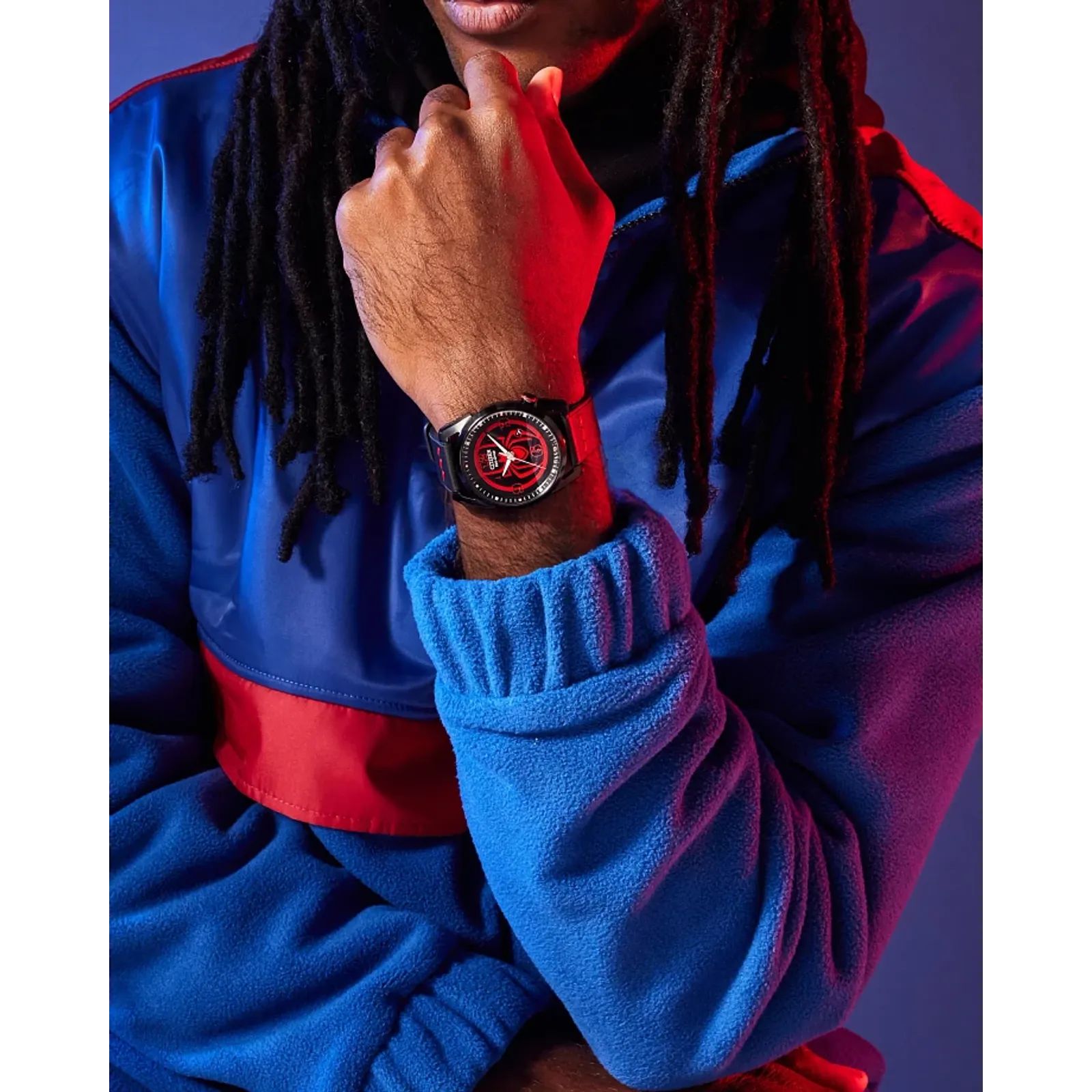 Citizen Spider-Man Miles Morales Marvel Edition de caballero pulsera de piel Eco-drive – AW1685-00W