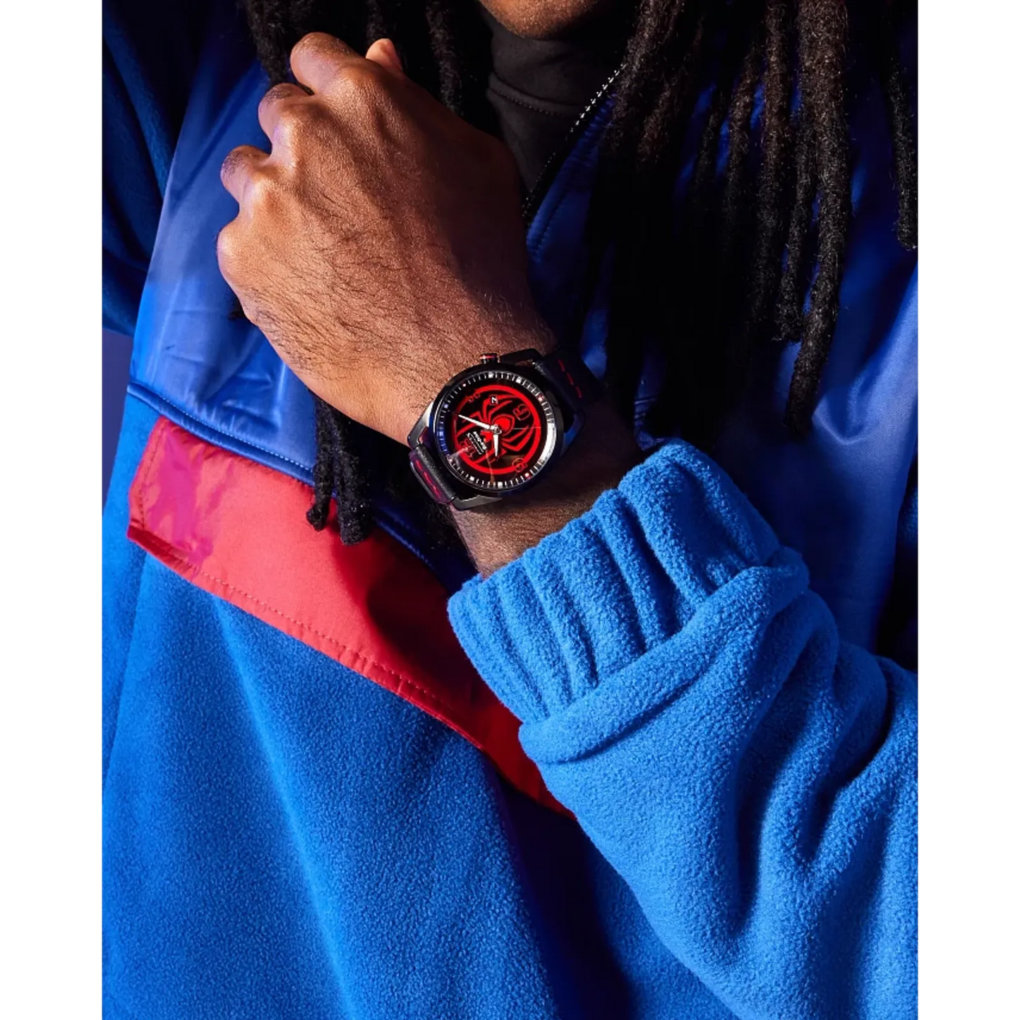 Citizen Spider-Man Miles Morales Marvel Edition de caballero pulsera de piel Eco-drive – AW1685-00W