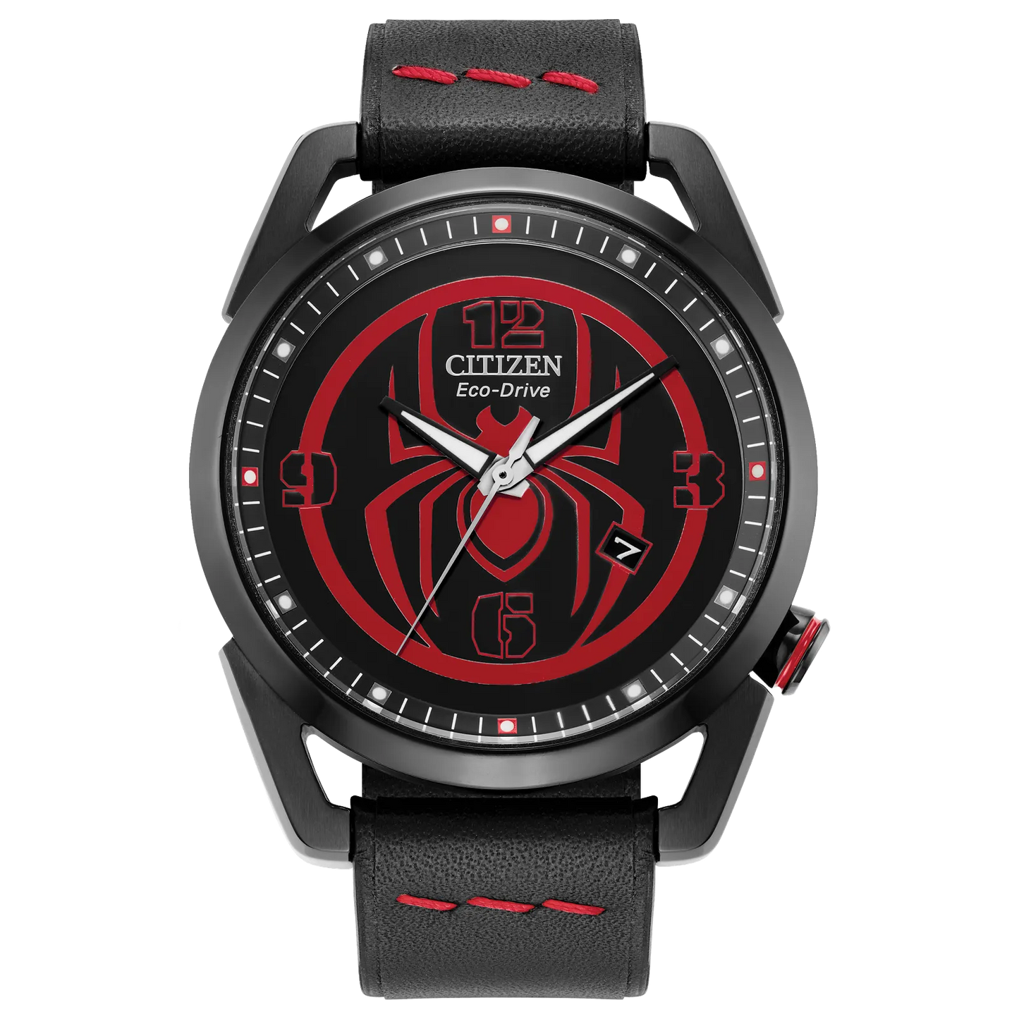 Citizen Spider-Man Miles Morales Marvel Edition de caballero pulsera de piel Eco-drive – AW1685-00W
