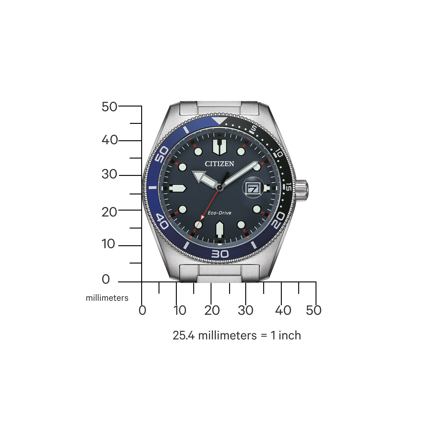 Citizen Eco-Driver hombre pulsera de metal – AW1761-89L