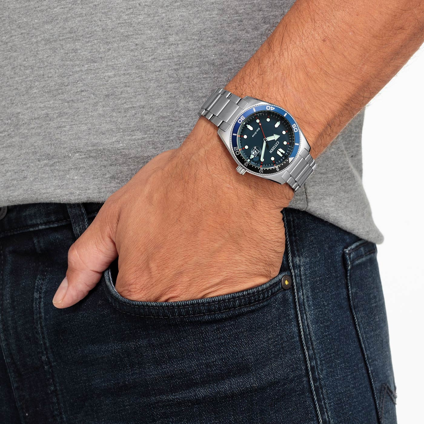 Citizen Eco-Driver hombre pulsera de metal – AW1761-89L