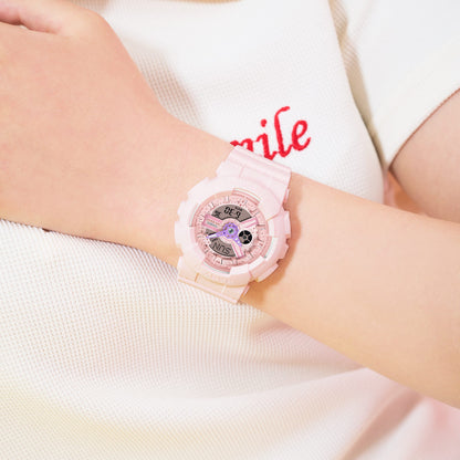 Baby-G de dama pulsera de resina doble hora – BA-110AH-4A