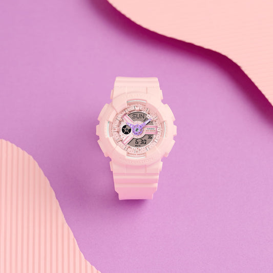 Baby-G de dama pulsera de resina doble hora – BA-110AH-4A