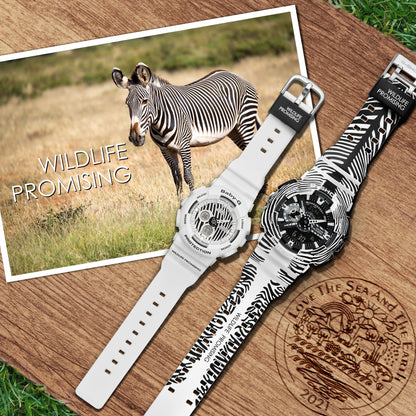Baby-G WILDLIFE PROMISING de señorita pulsera de caucho – BA-120WLP-7A