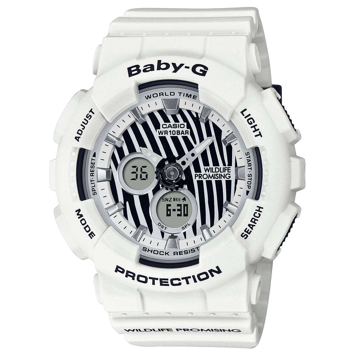 Baby-G WILDLIFE PROMISING de señorita pulsera de caucho – BA-120WLP-7A