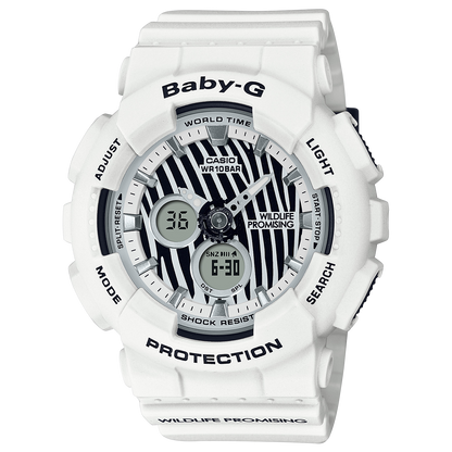 Baby-G WILDLIFE PROMISING de señorita pulsera de caucho – BA-120WLP-7A