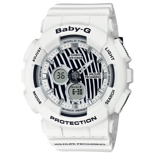 Baby-G WILDLIFE PROMISING de señorita pulsera de caucho – BA-120WLP-7A
