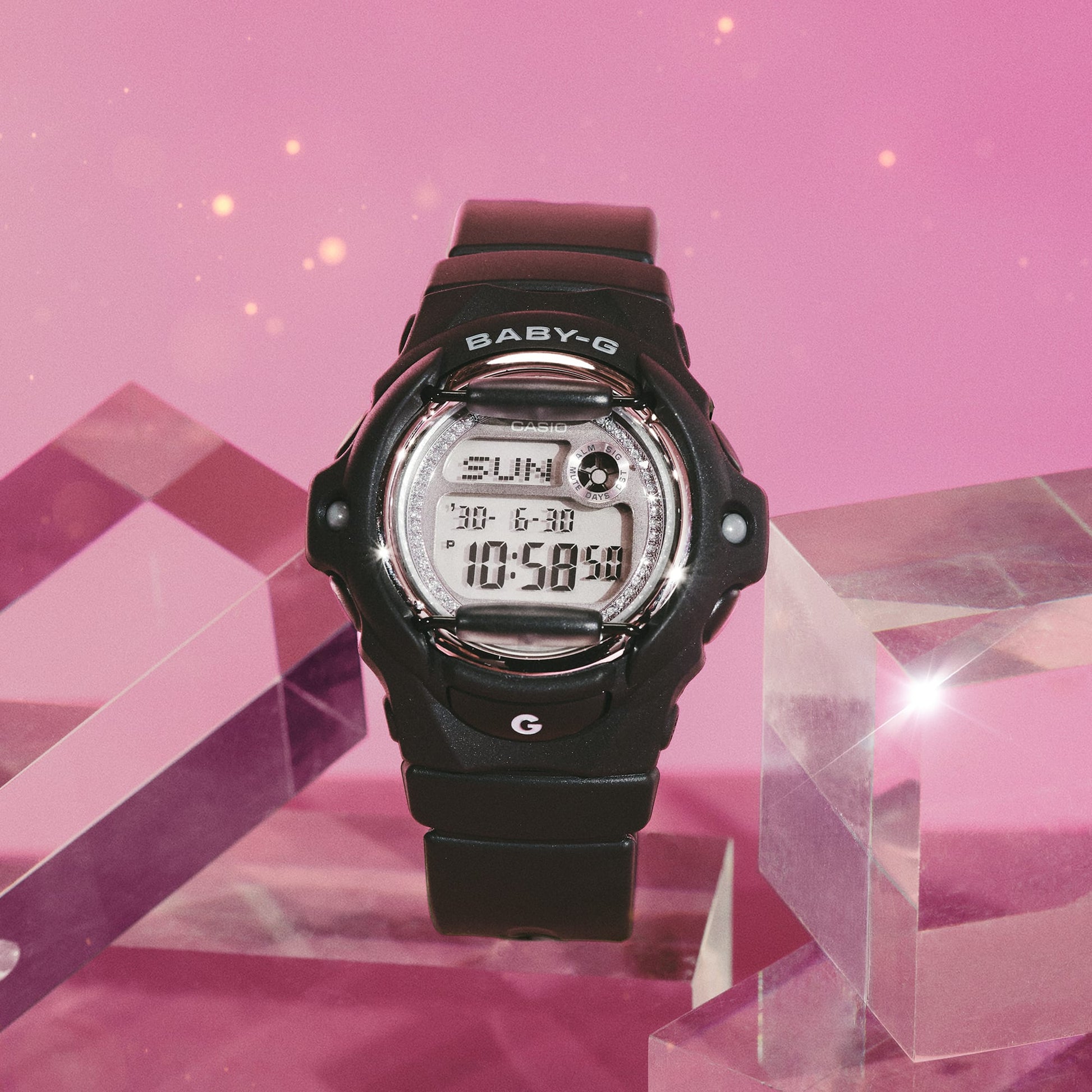 Baby-G de mujer correa de caucho – BG-169KB-1
