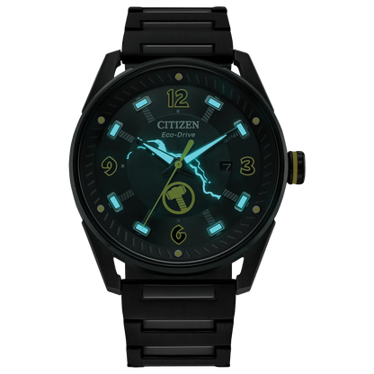 Citizen Thor Marvel Edition de caballero pulsera de metal Eco-drive – BM6987-50W
