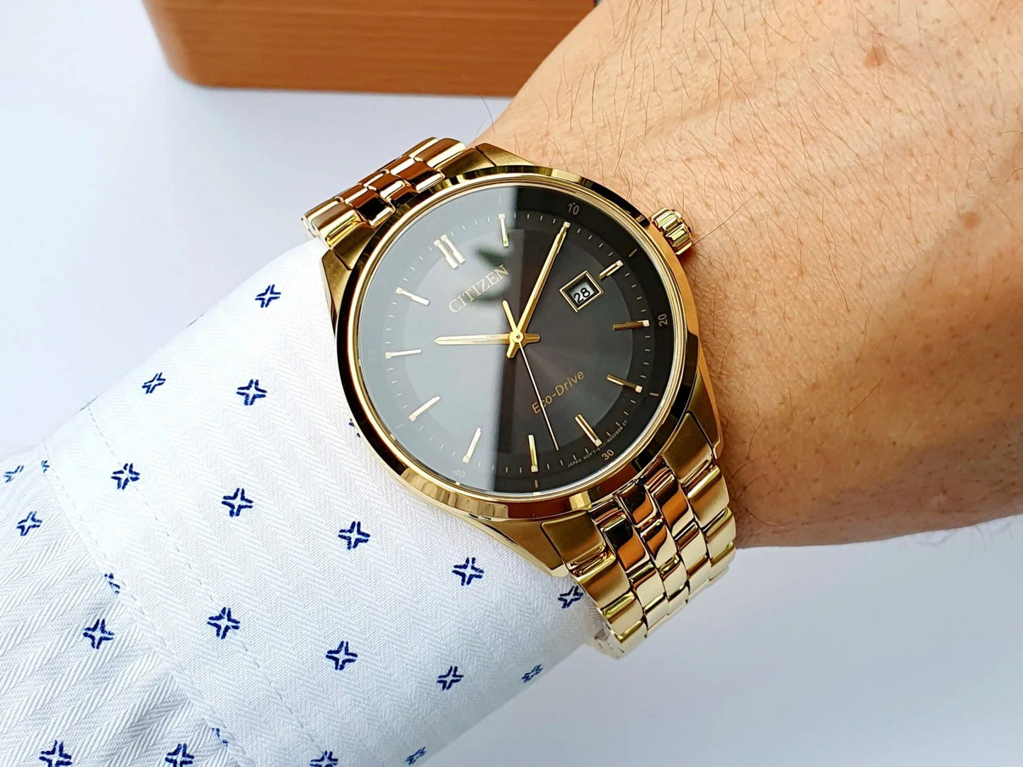 Citizen Addysen Eco-drive de hombre pulsera de metal – BM7252-51E
