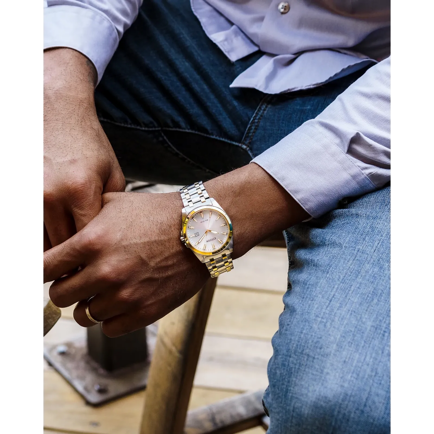 Citizen Peyten Eco-drive de hombre pulsera de metal – BM7534-59A