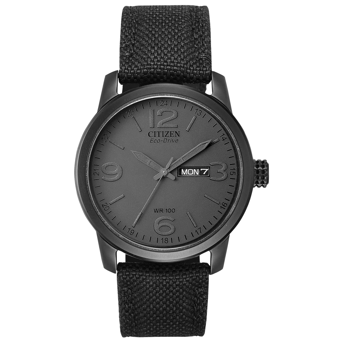 Citizen Garrison de hombre pulsera de tela Eco-drive – BM8475-00F