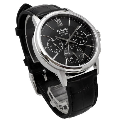 Casio de hombre correa de cuero – BMS-300L-1AV