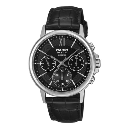 Casio de hombre correa de cuero – BMS-300L-1AV