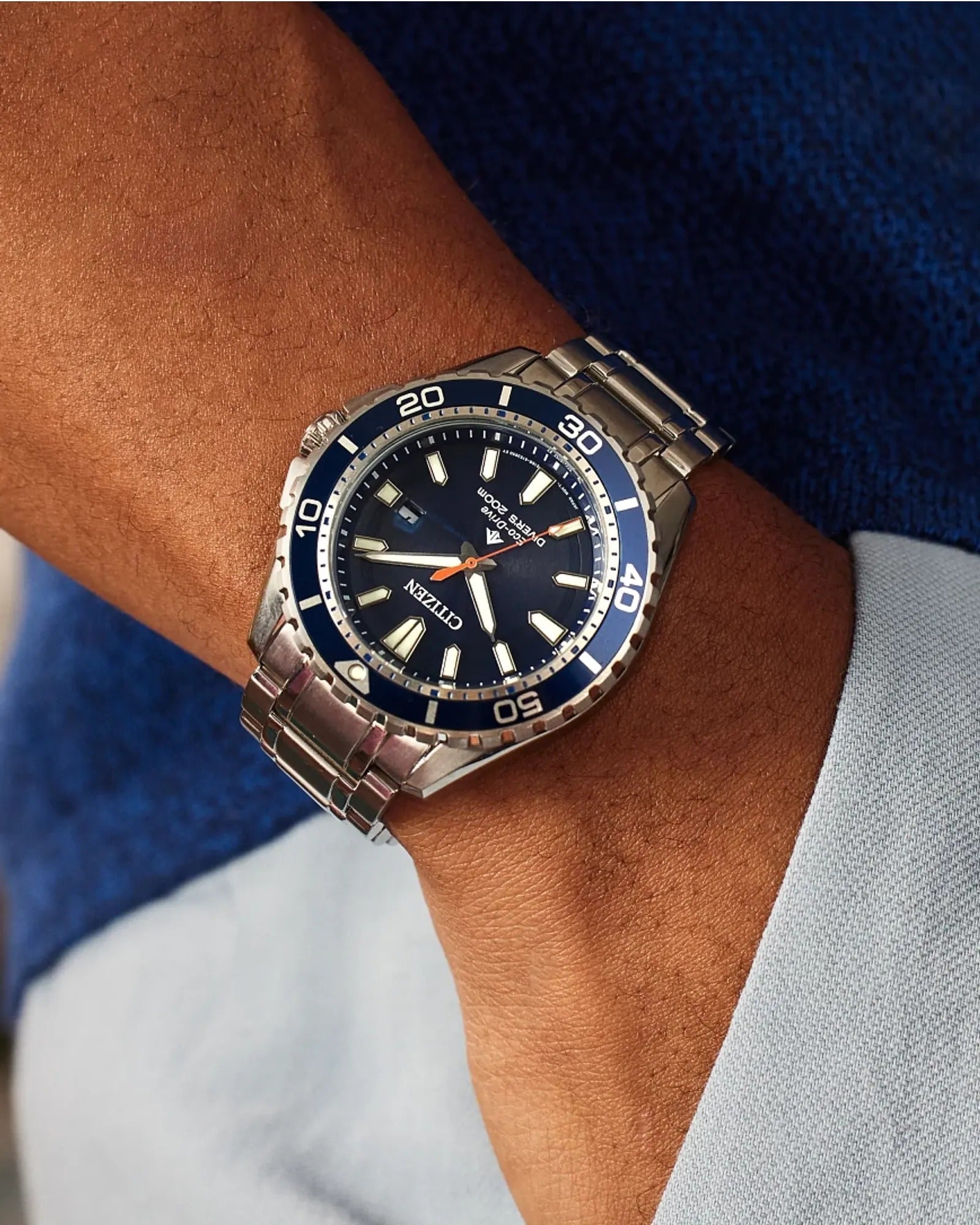 Citizen Promaster Dive de hombre correa de metal Eco-Drive – BN0191-55L