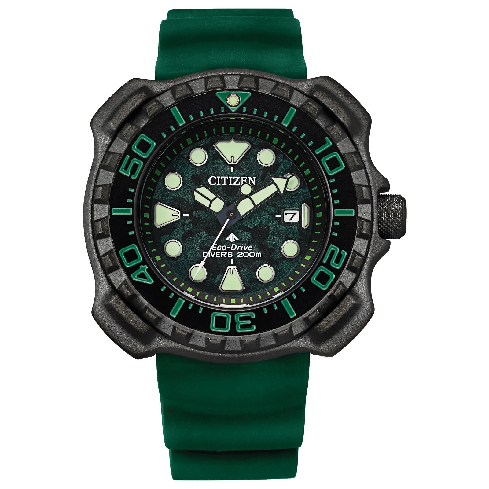 Citizen Promaster Eco-drive de caballero pulsera de caucho – BN0228-06W
