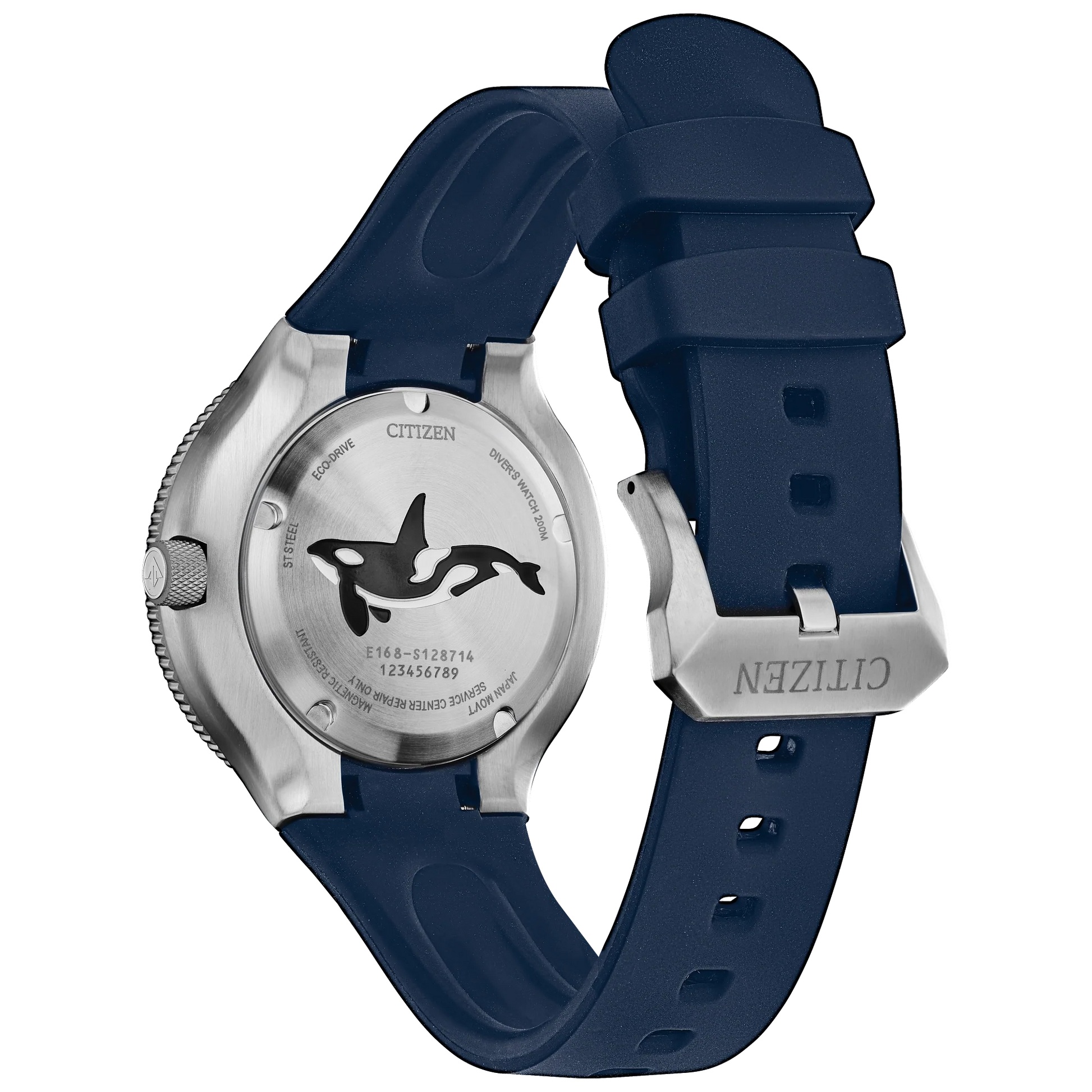 Citizen Eco-Drive Orca para hombre pulsera de caucho – BN0231-01L