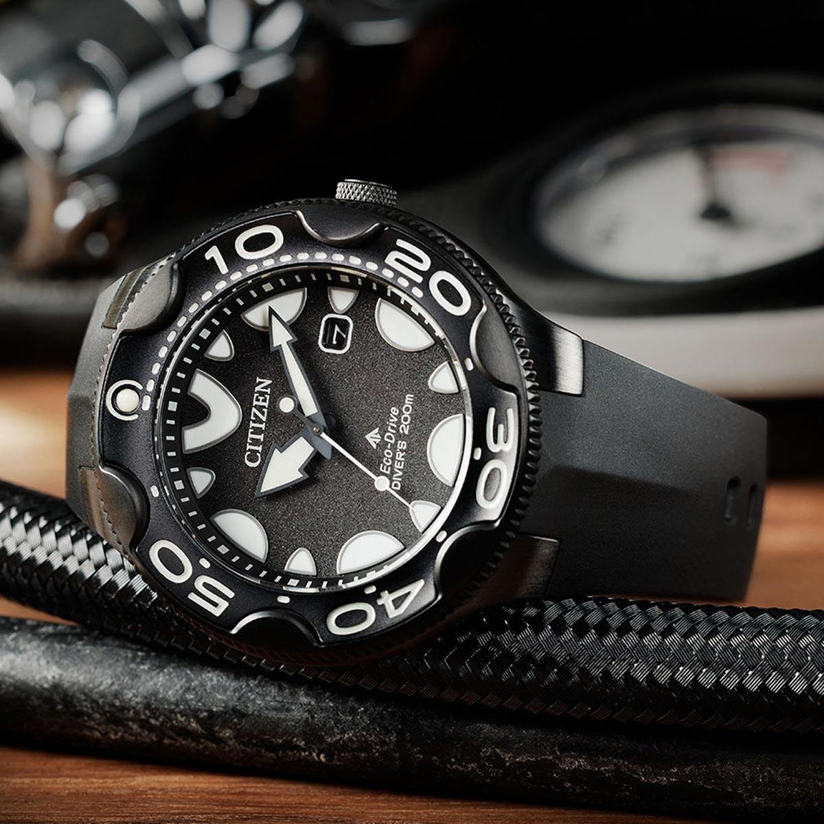 Citizen Promaster Dive de caballero pulsera de resina Eco-drive – BN0235-01E