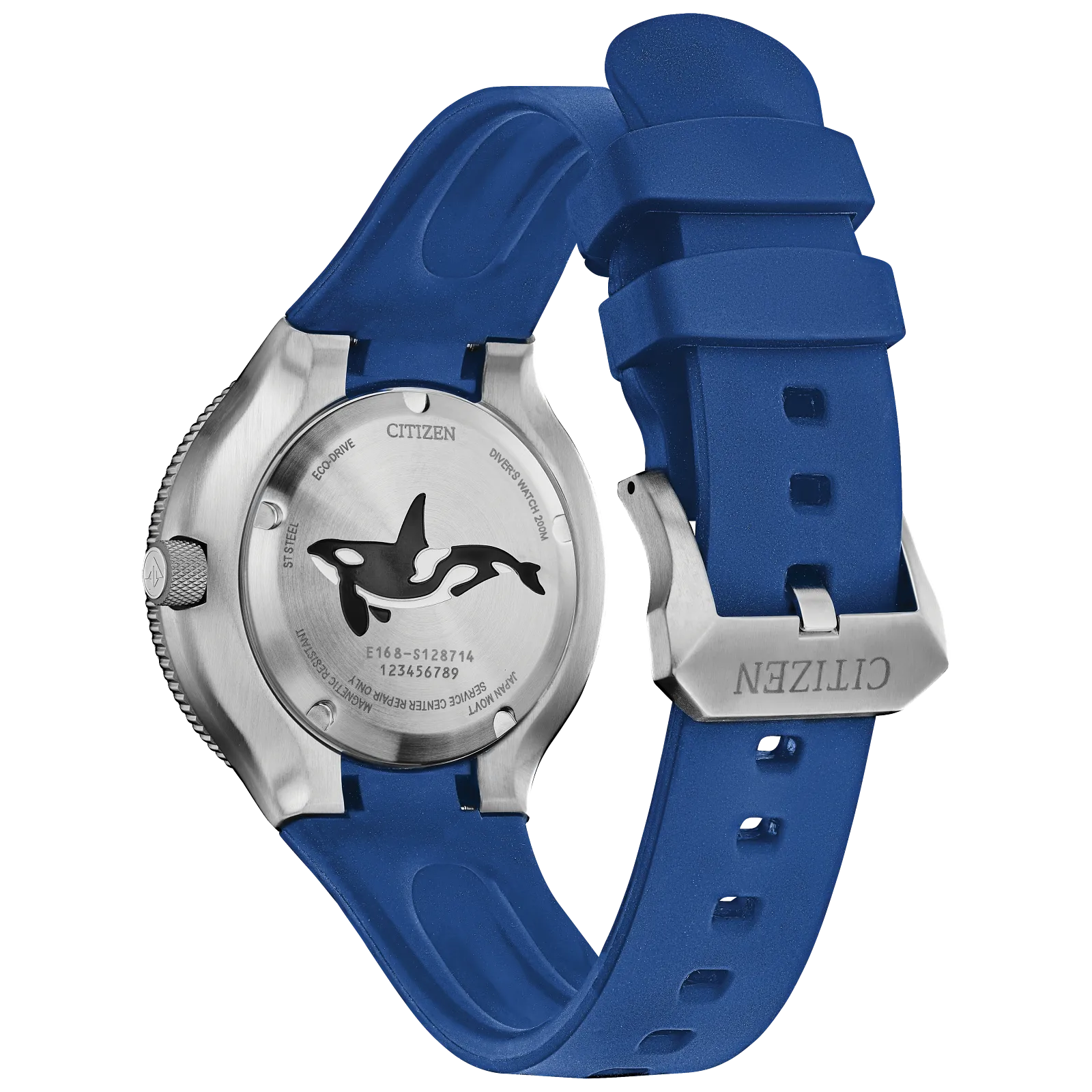 Citizen Promaster Dive Blue Orca de hombre pulsera de caucho Eco-drive – BN0238-02L