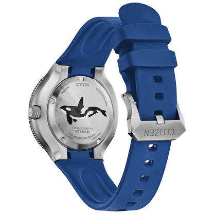 Citizen Promaster Dive Blue Orca de hombre pulsera de caucho Eco-drive – BN0238-02L