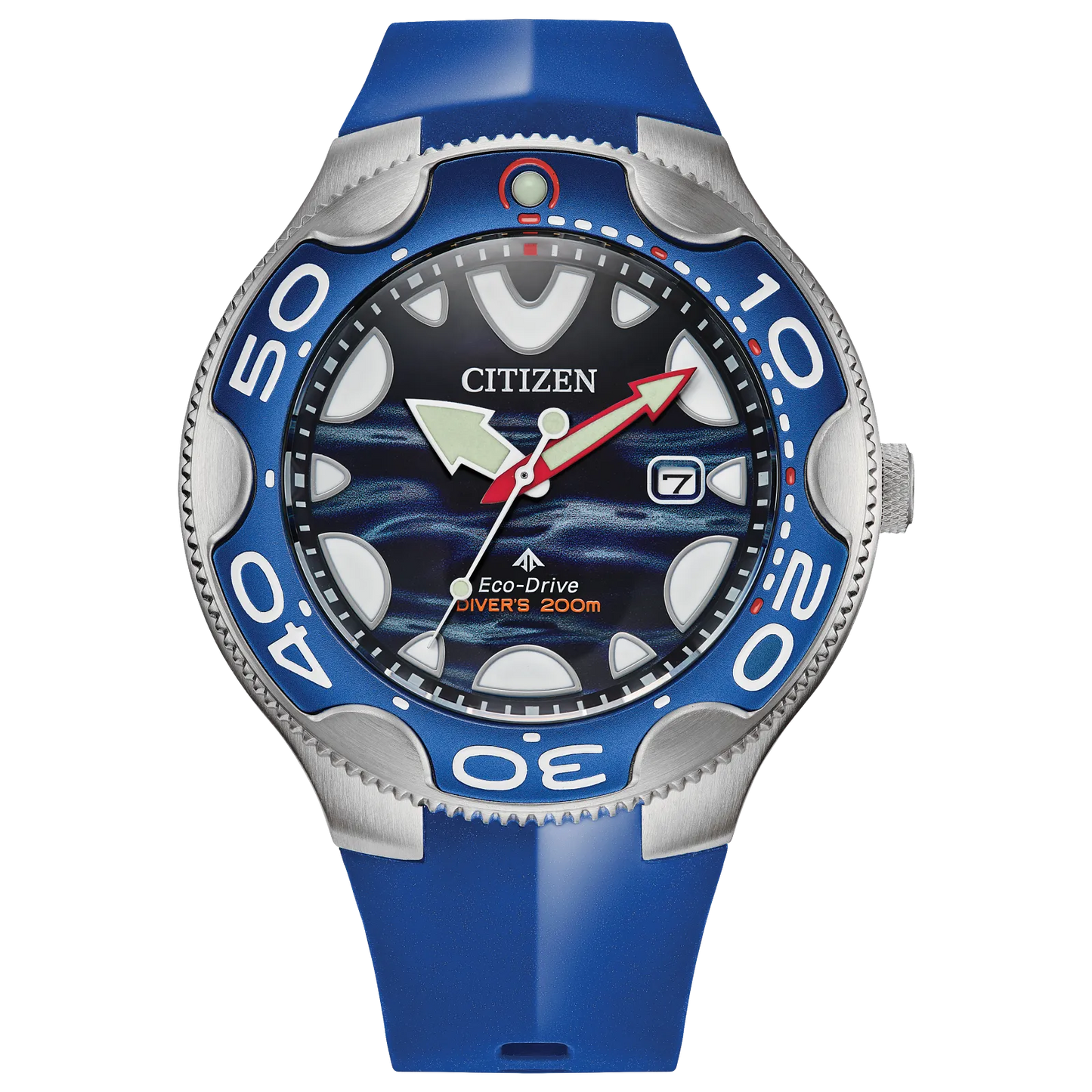 Citizen Promaster Dive Blue Orca de hombre pulsera de caucho Eco-drive – BN0238-02L