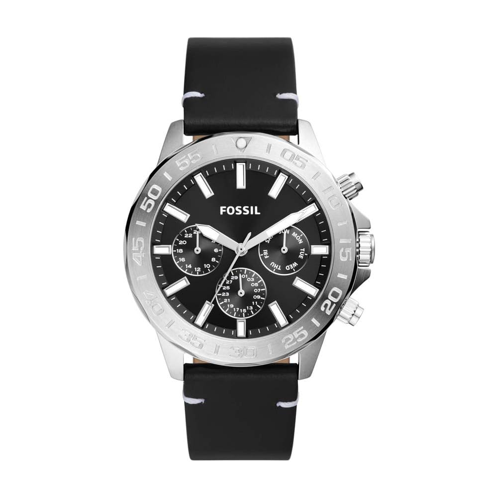Fossil Bronson de hombre banda de cuero – BQ2708