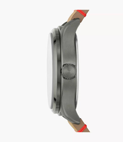 Fossil Easton de caballero banda de piel 42mm – BQ2792
