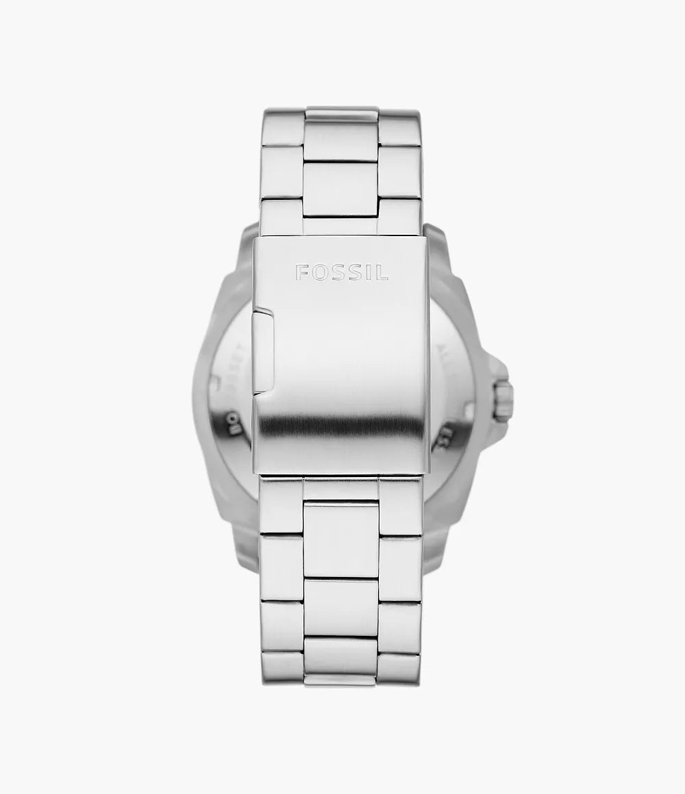 Fossil Privateer de caballero pulsera de metal más pulsera de cuero 45mm – BQ2795SET
