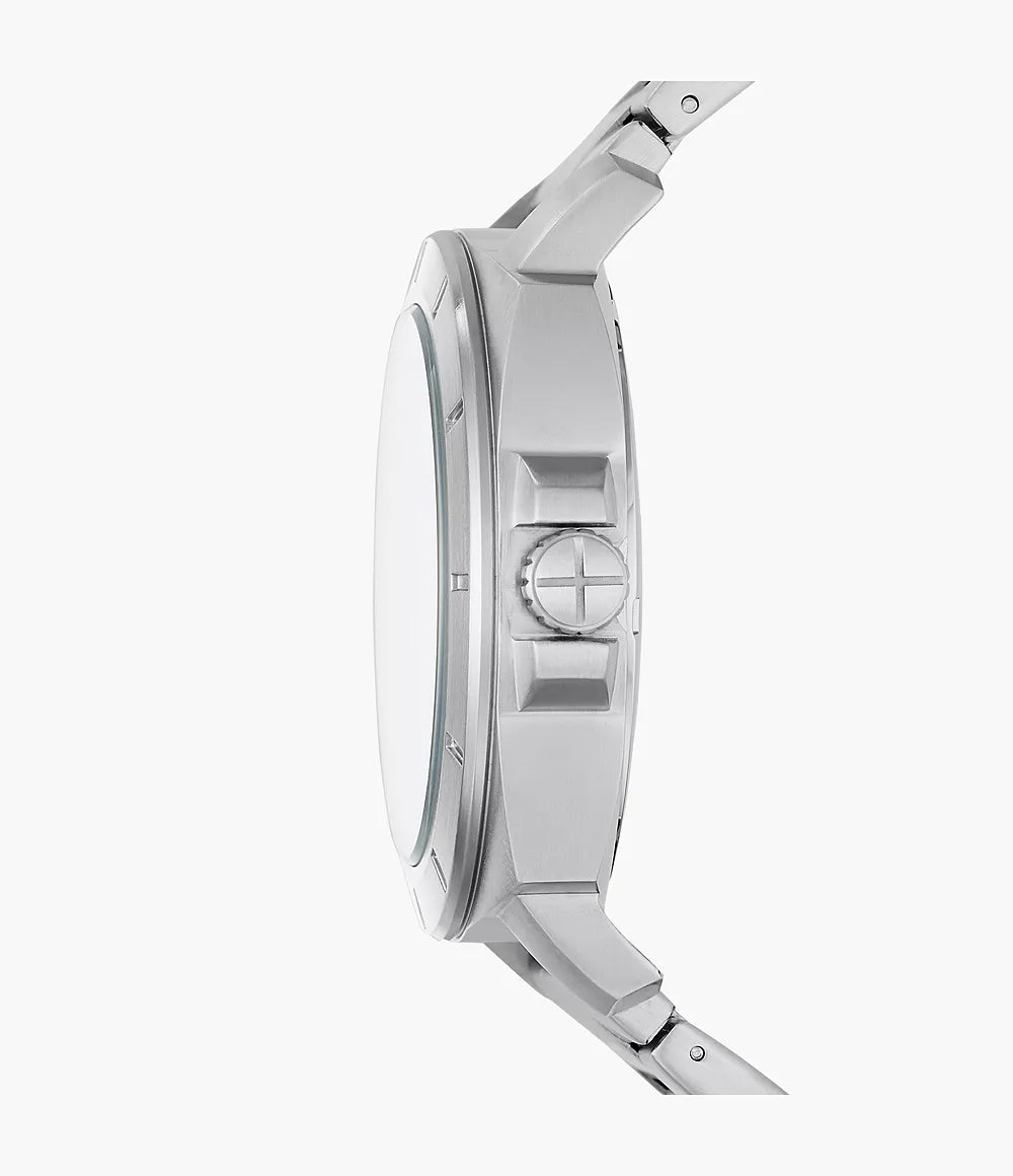 Fossil Privateer de caballero pulsera de metal más pulsera de cuero 45mm – BQ2795SET