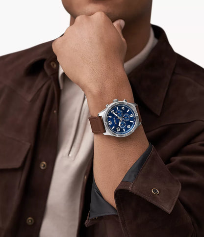 Fossil Brox de caballero pulsera de cuero – BQ2799