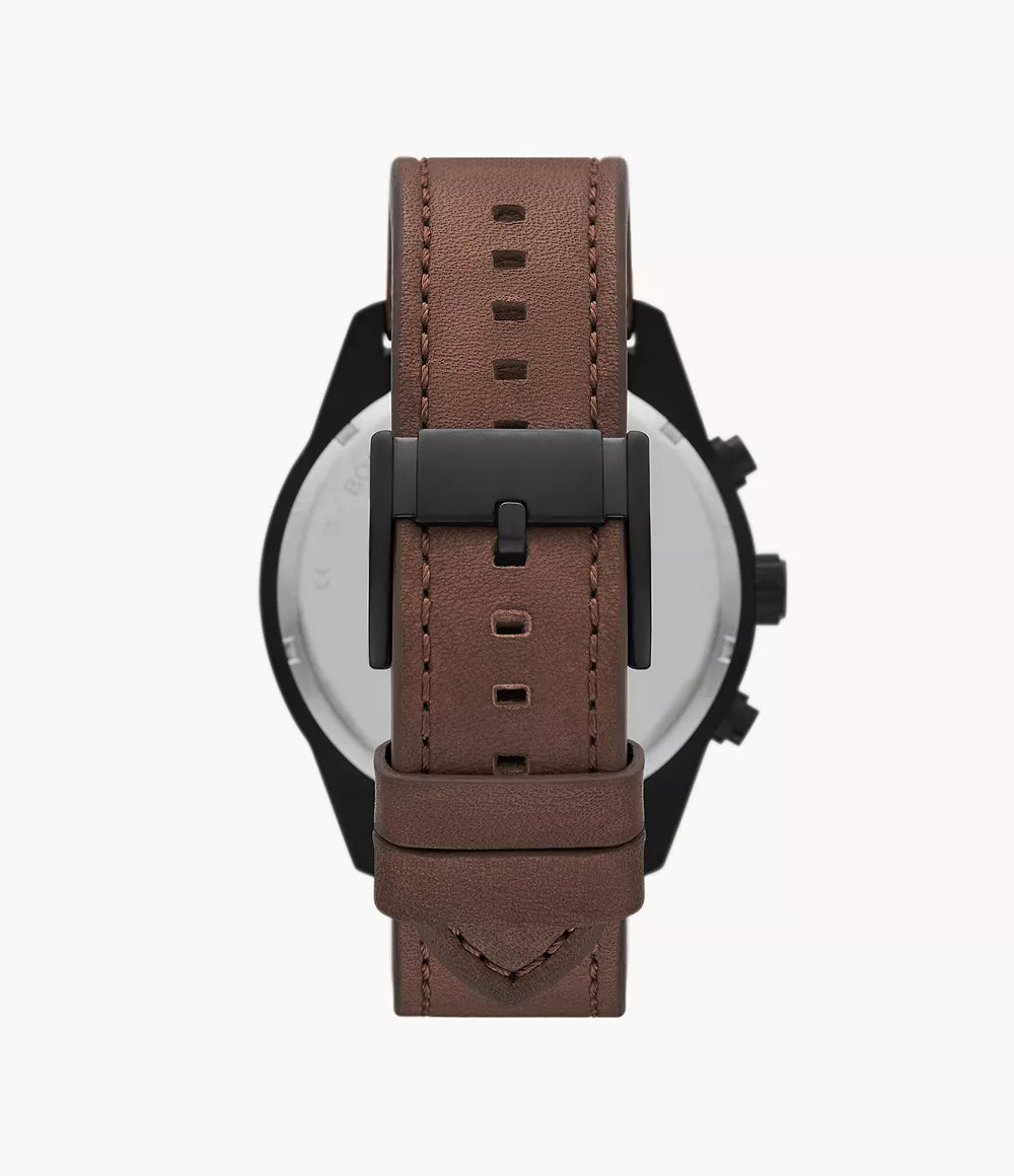 Fossil Brox de caballero pulsera de piel – BQ2802