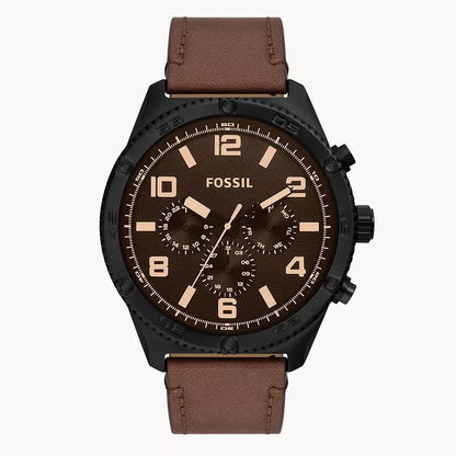 Fossil Brox de caballero pulsera de piel – BQ2802