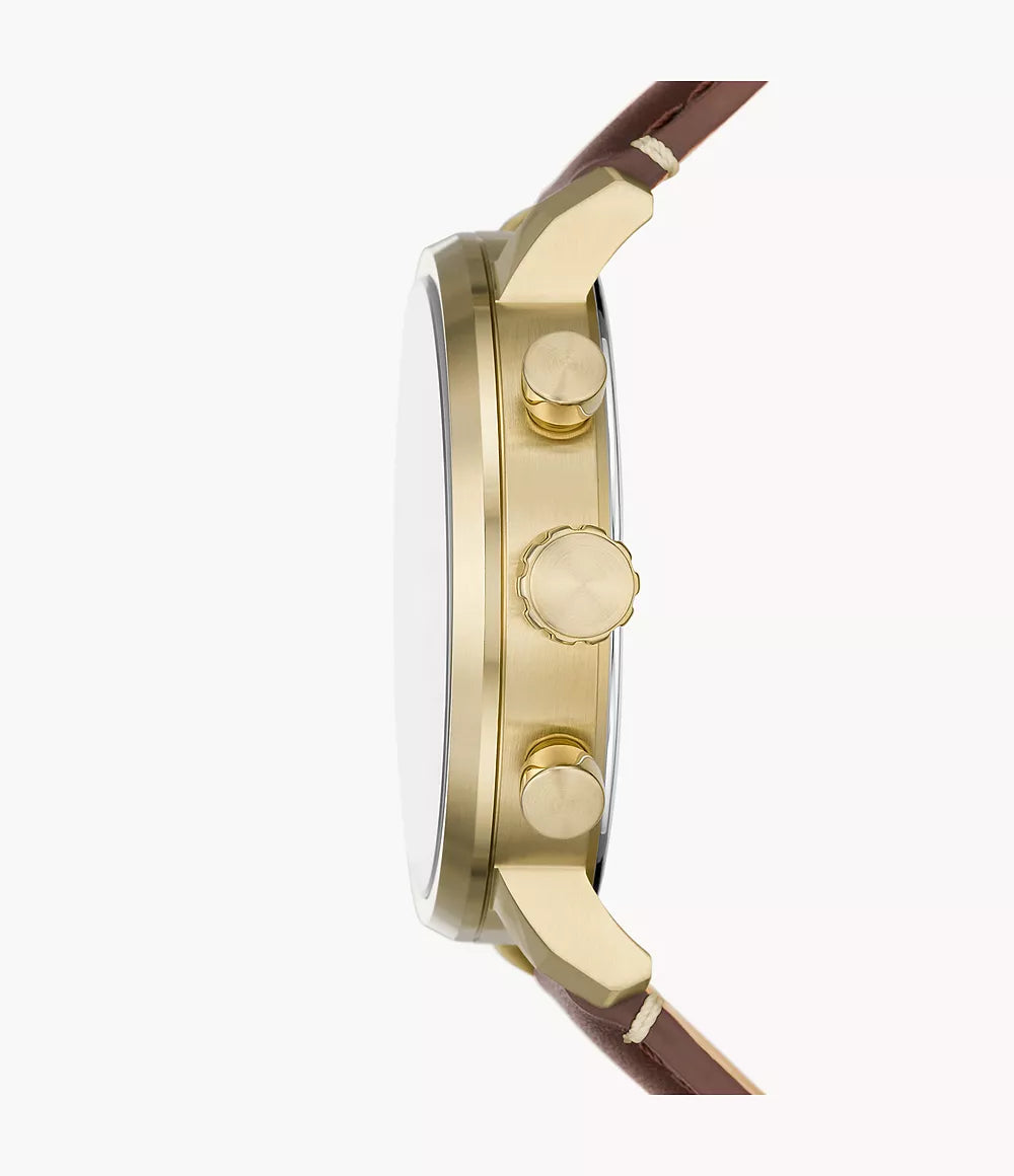 Fossil Rhett de hombre pulsera de cuero – BQ2848