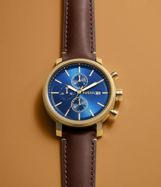 Fossil Rhett de hombre pulsera de cuero – BQ2848
