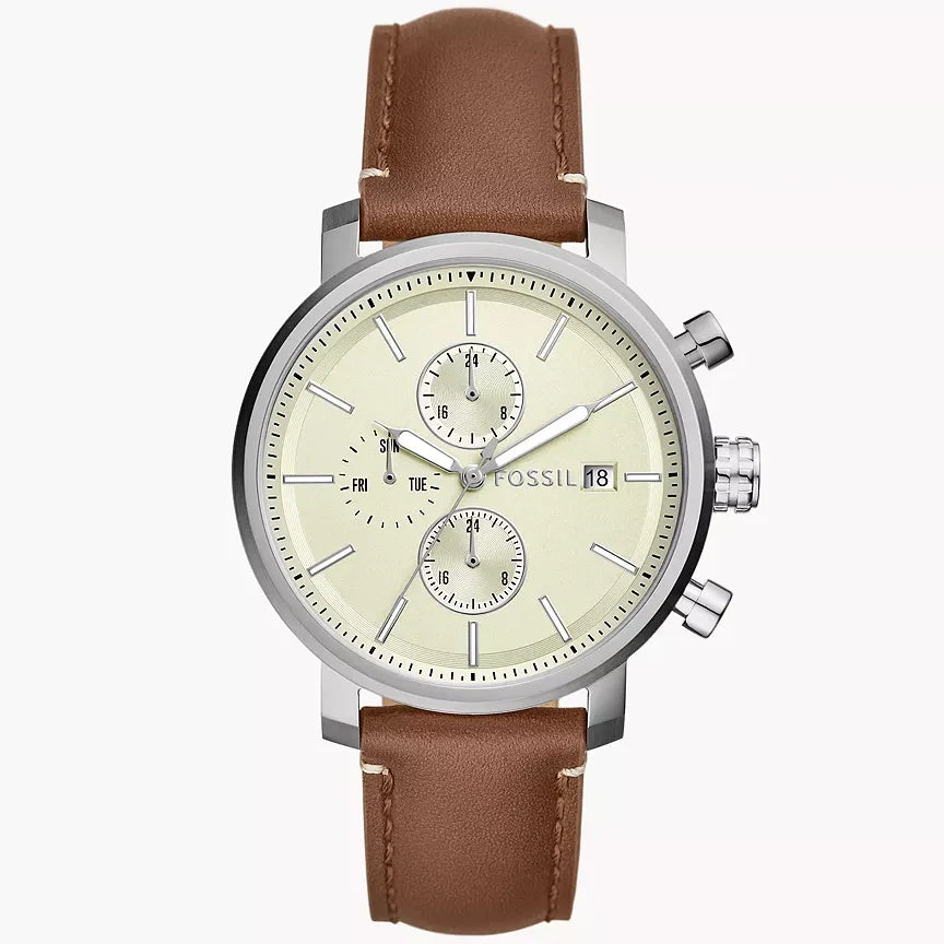 Fossil Rhett de hombre correa de cuero 42mm – BQ2850