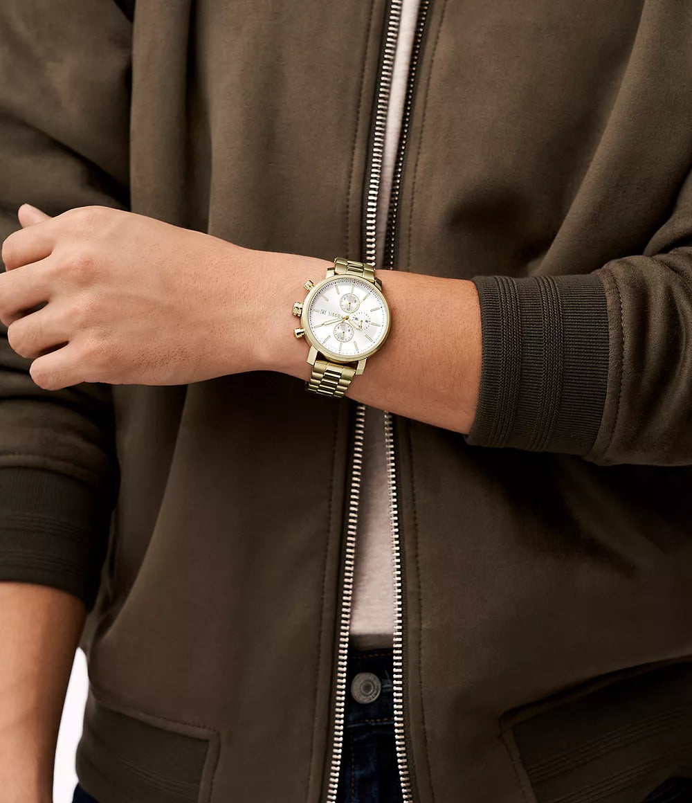Fossil Rhett de caballero pulsera de metal – BQ2852