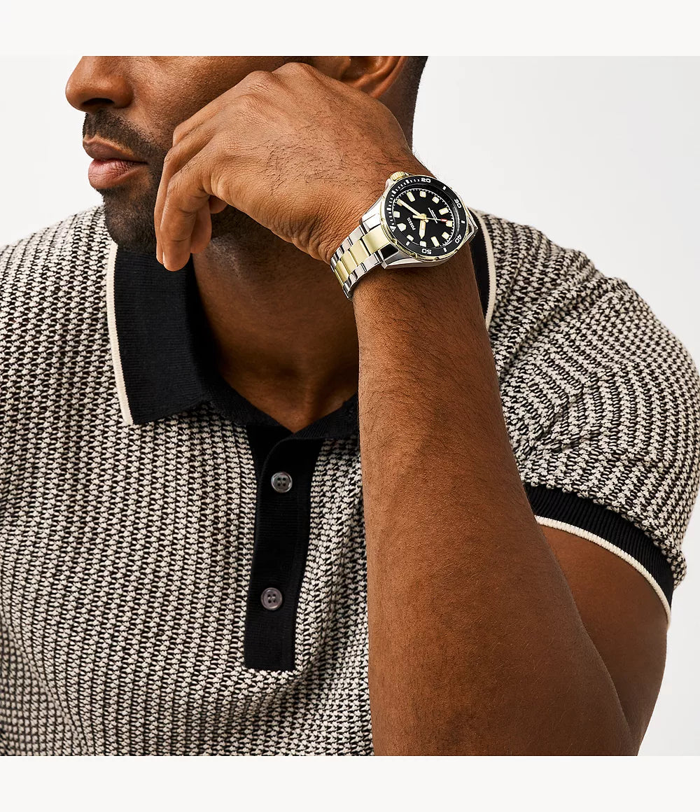 Fossil Dalton para caballero correa de metal – BQ2885
