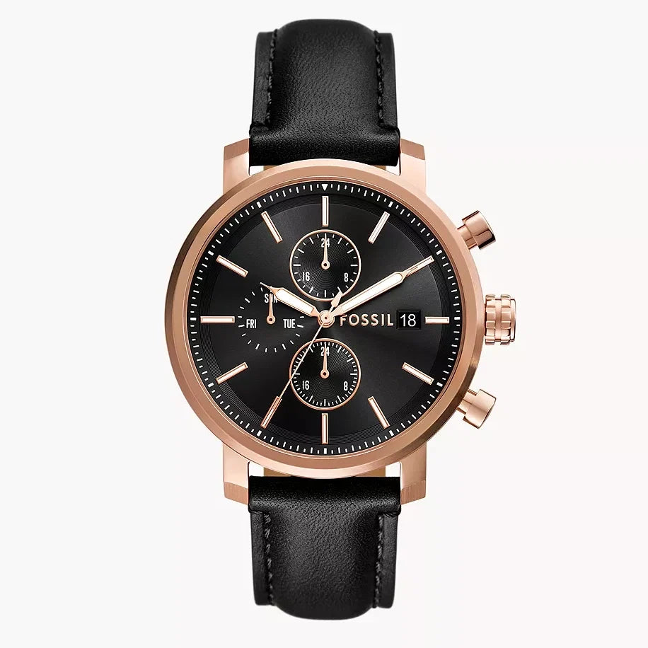 Fossil Rhett de hombre pulsera de cuero – BQ2893