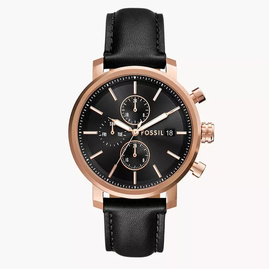 Fossil Rhett de hombre pulsera de cuero – BQ2893
