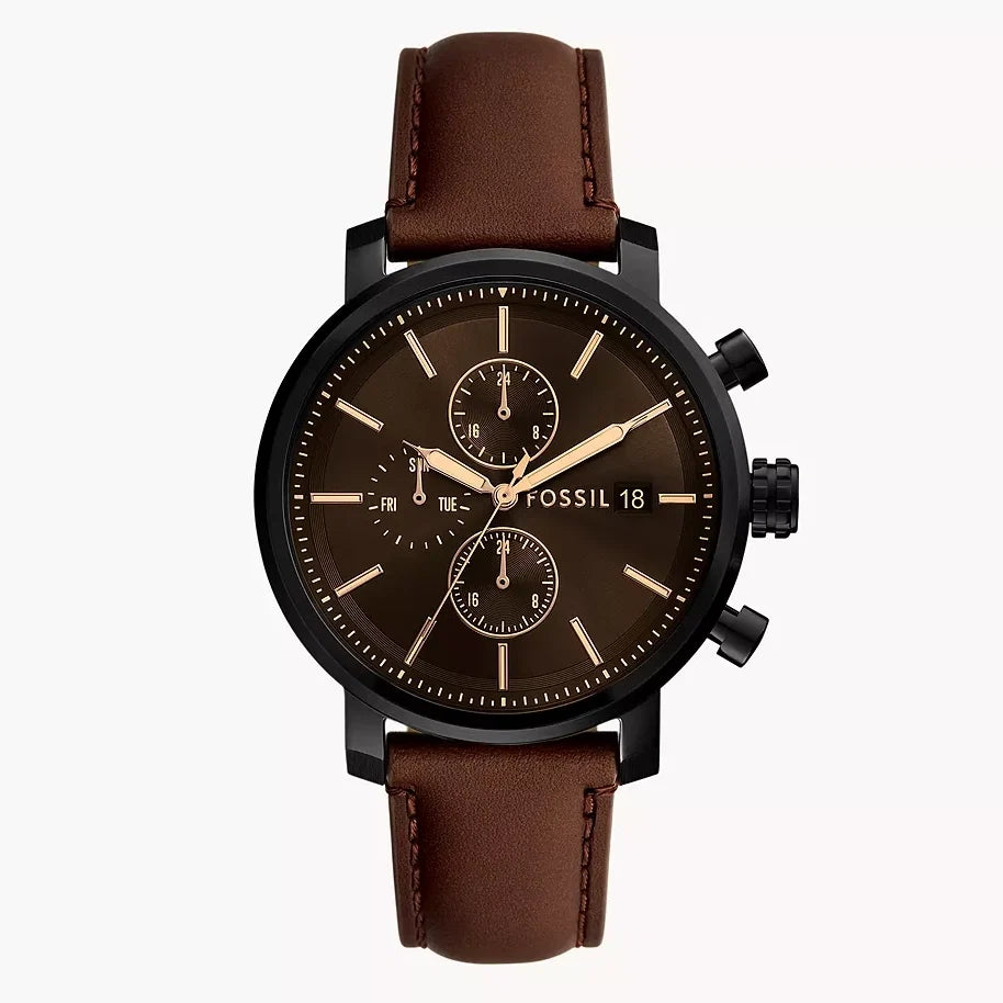 Fossil Rhett de caballero pulsera de cuero – BQ2894