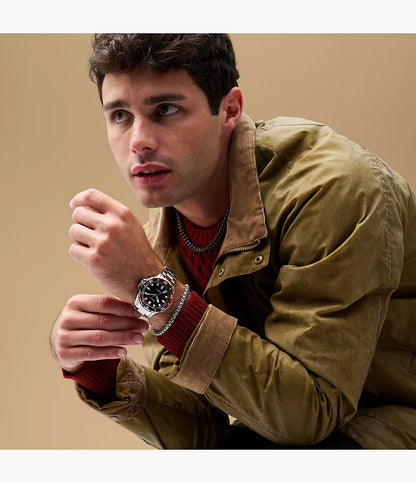 Fossil Dalton para caballero pulsera de metal – BQ2896
