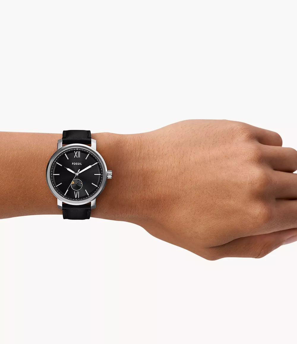 Fossil Rhett de hombre pulsera de cuero – BQ2906