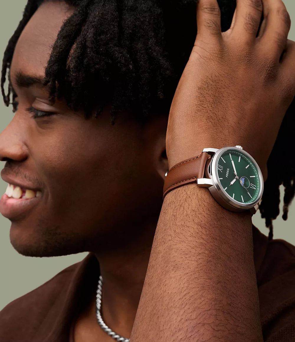 Fossil Rhett de piel de hombre 43 mm – BQ2907