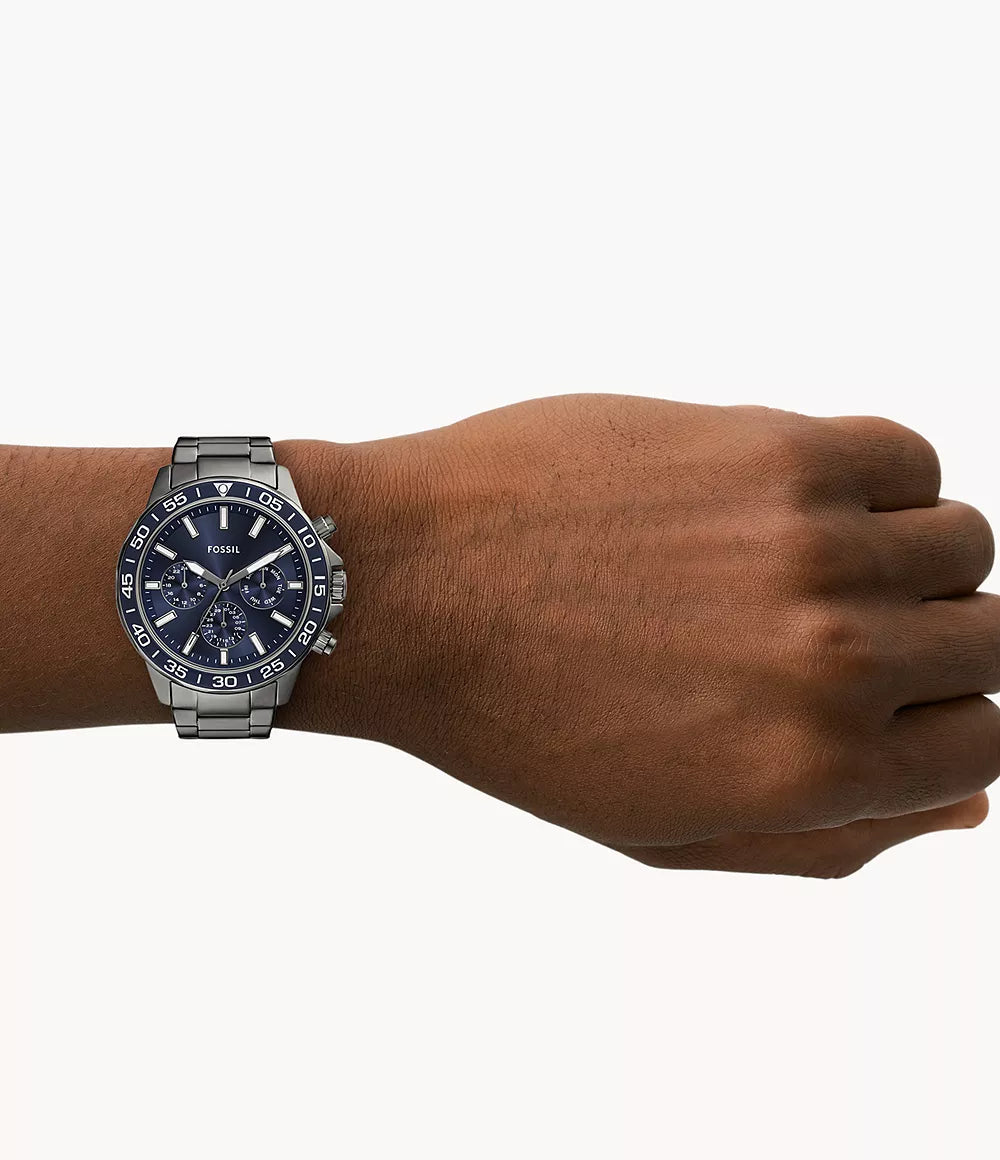 Fossil Bannon Análogo para Hombre Banda de Metal – BQ2910