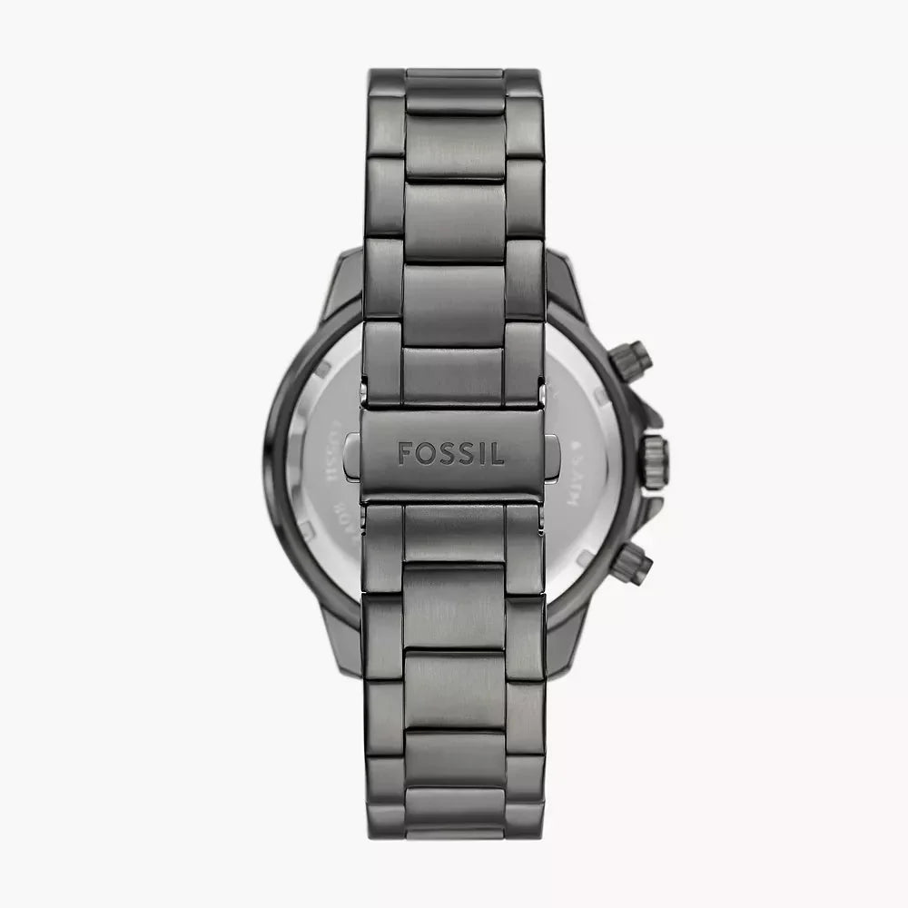 Fossil Bannon Análogo para Hombre Banda de Metal – BQ2910