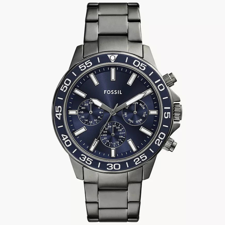 Fossil Bannon Análogo para Hombre Banda de Metal – BQ2910