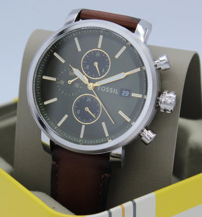 Fossil Rhett de hombre pulsera de cuero – BQ2932
