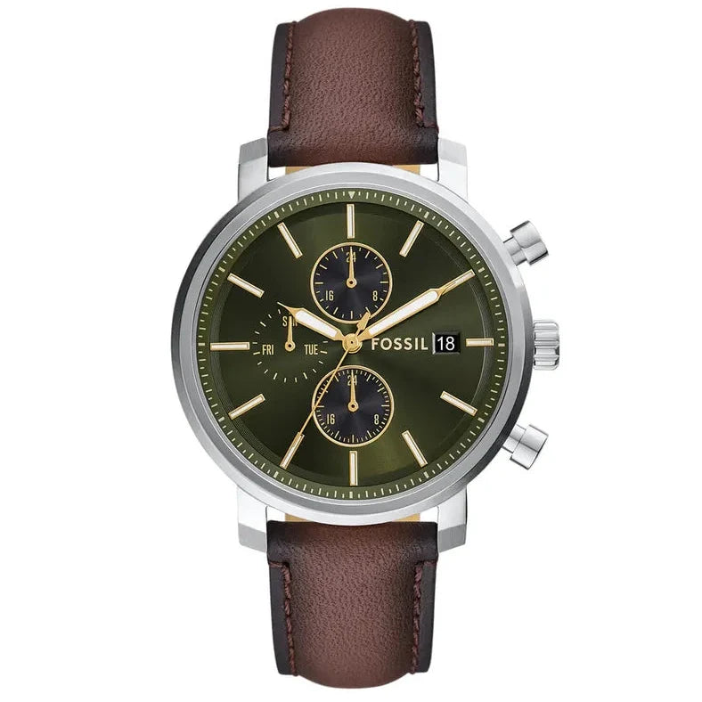 Fossil Rhett de hombre pulsera de cuero – BQ2932